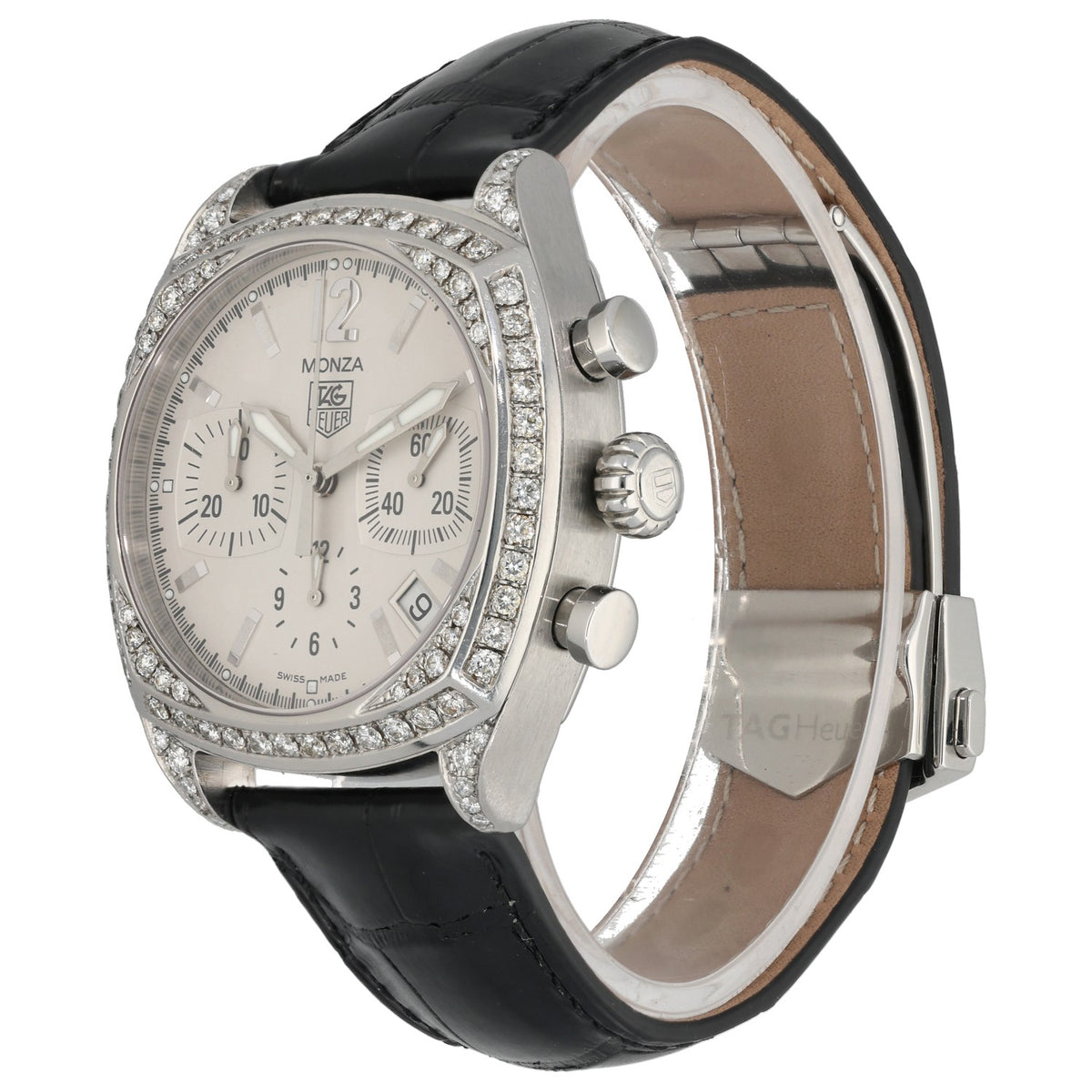 Tag Heuer Monza CR2114-0 37mm Stainless Steel Watch