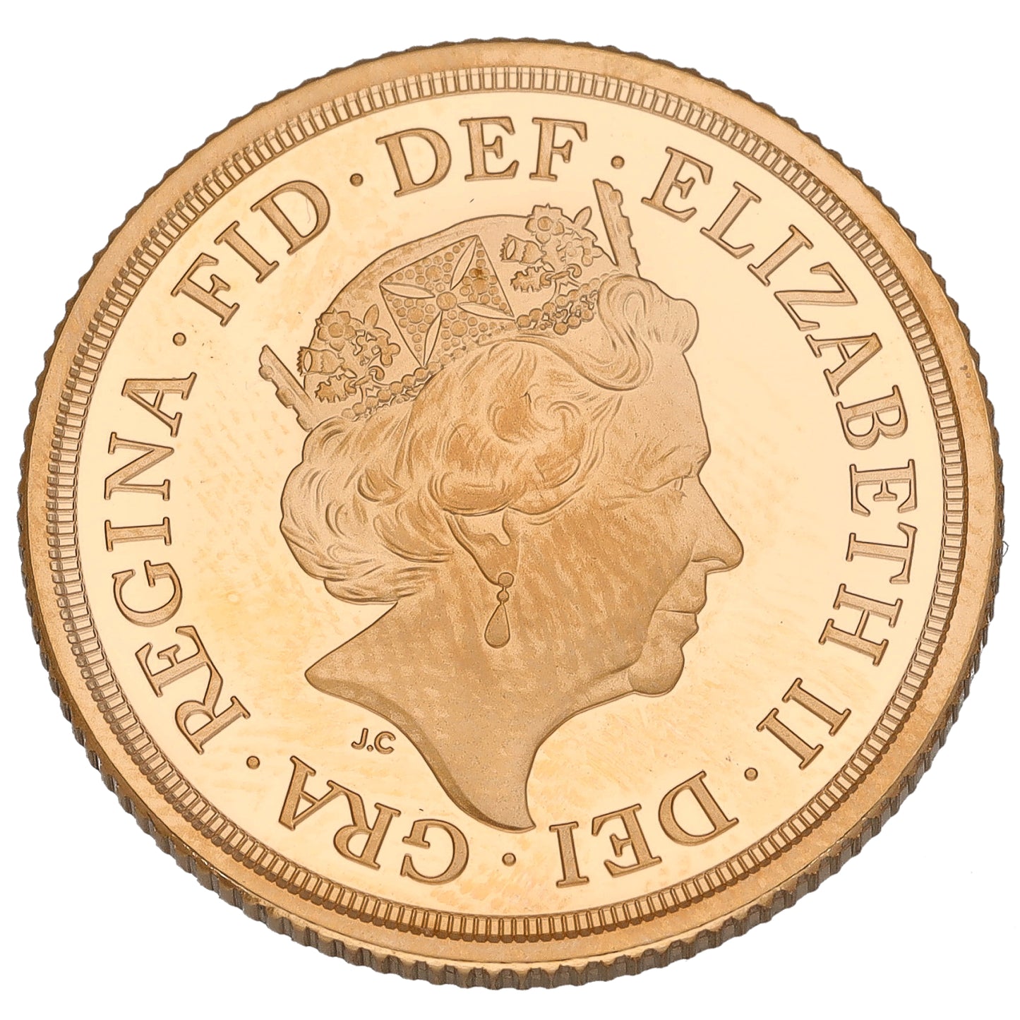 22ct Gold Queen Elizabeth II Full Sovereign Coin 2022
