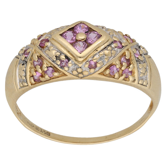 9ct Gold Sapphire Dress/Cocktail Ring Size R