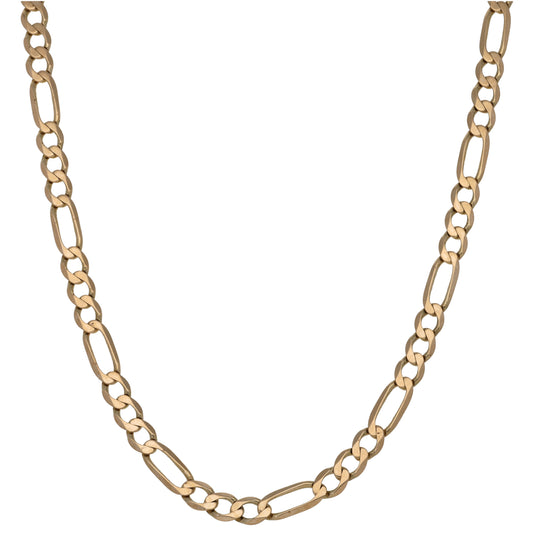 9ct Gold Figaro Chain 20"