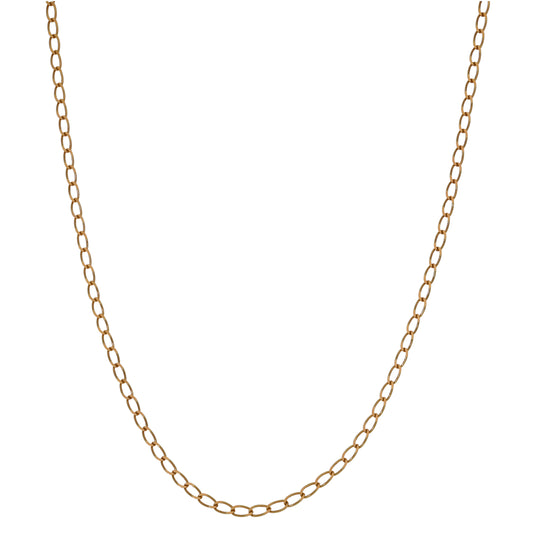9ct Gold Curb Chain 20"
