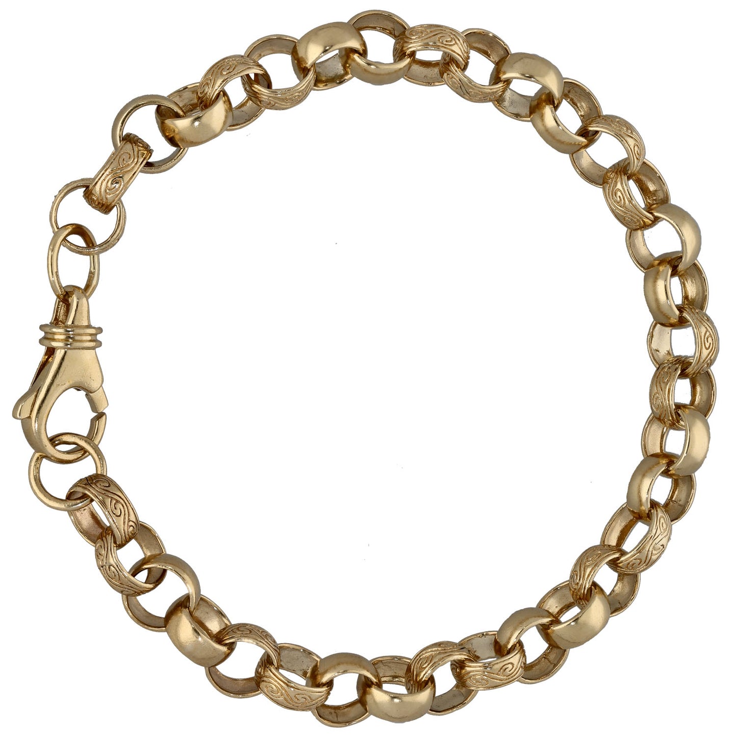 9ct Gold Belcher Bracelet