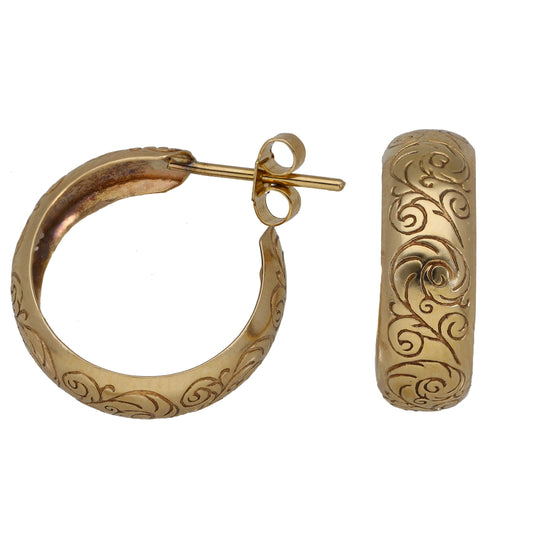 9ct Gold Hoop Earrings