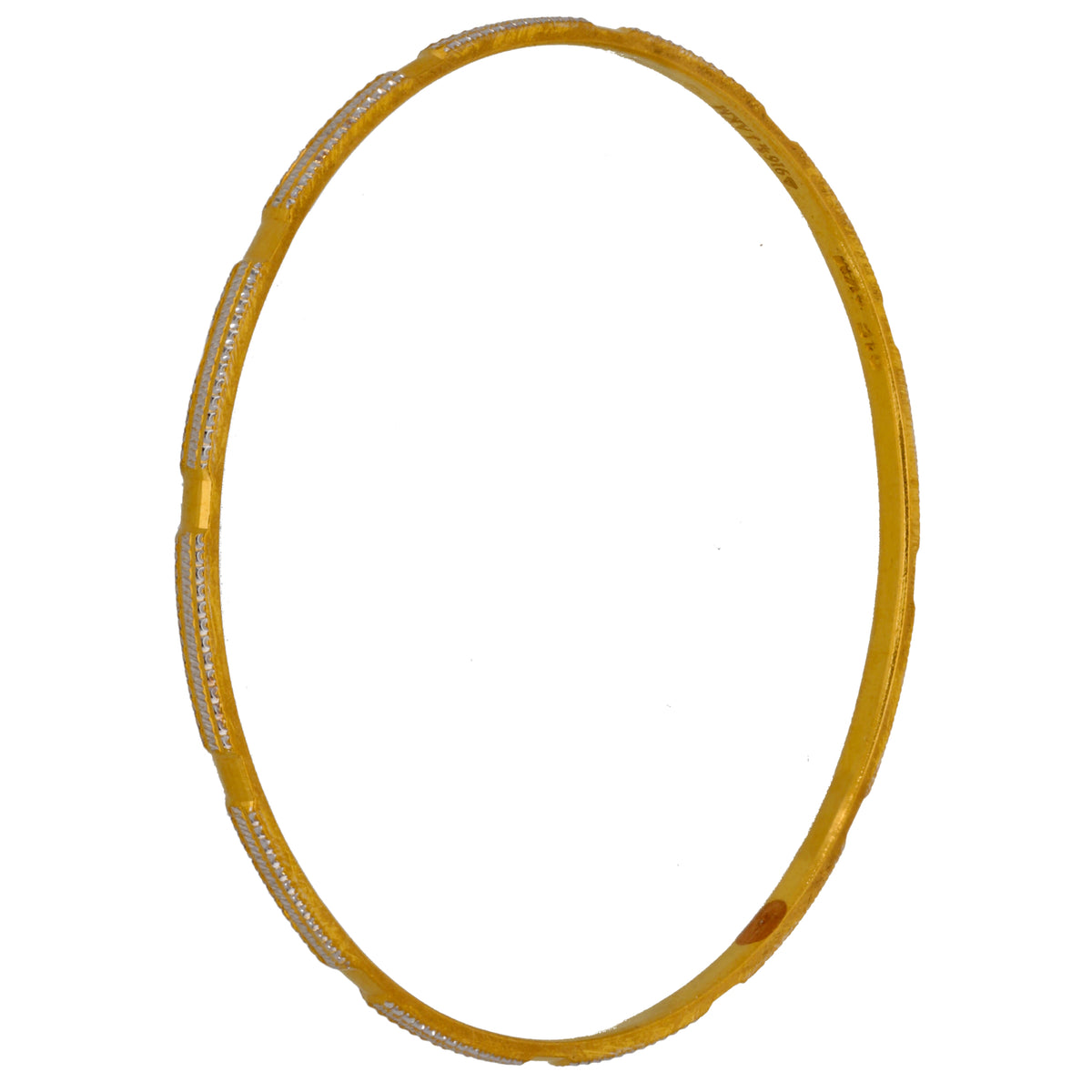 22ct Bi-Colour Gold Bangle