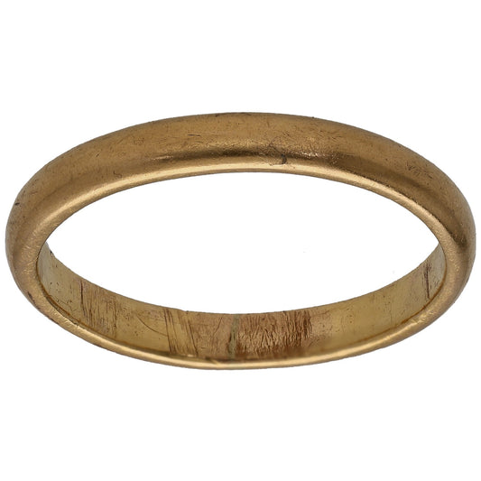 22ct Gold Plain Wedding Ring Size Y