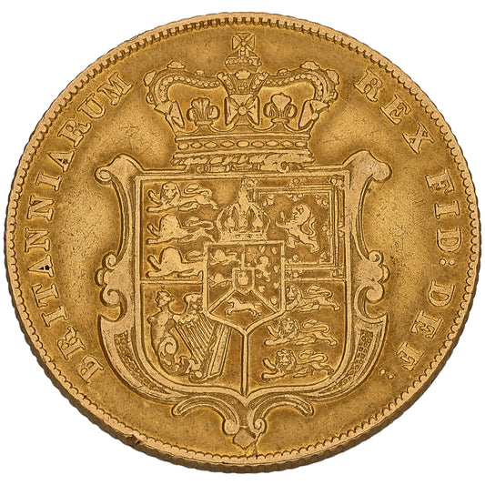 22ct Gold King George IV Full Sovereign Coin 1826