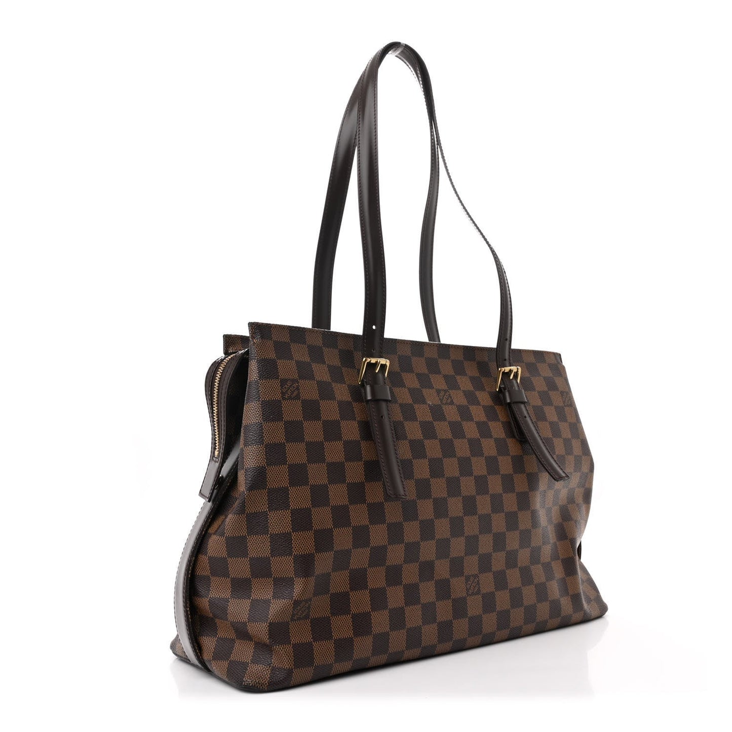 Louis Vuitton Chelsea Damier Ebene Coated Canvas Bag - Brown