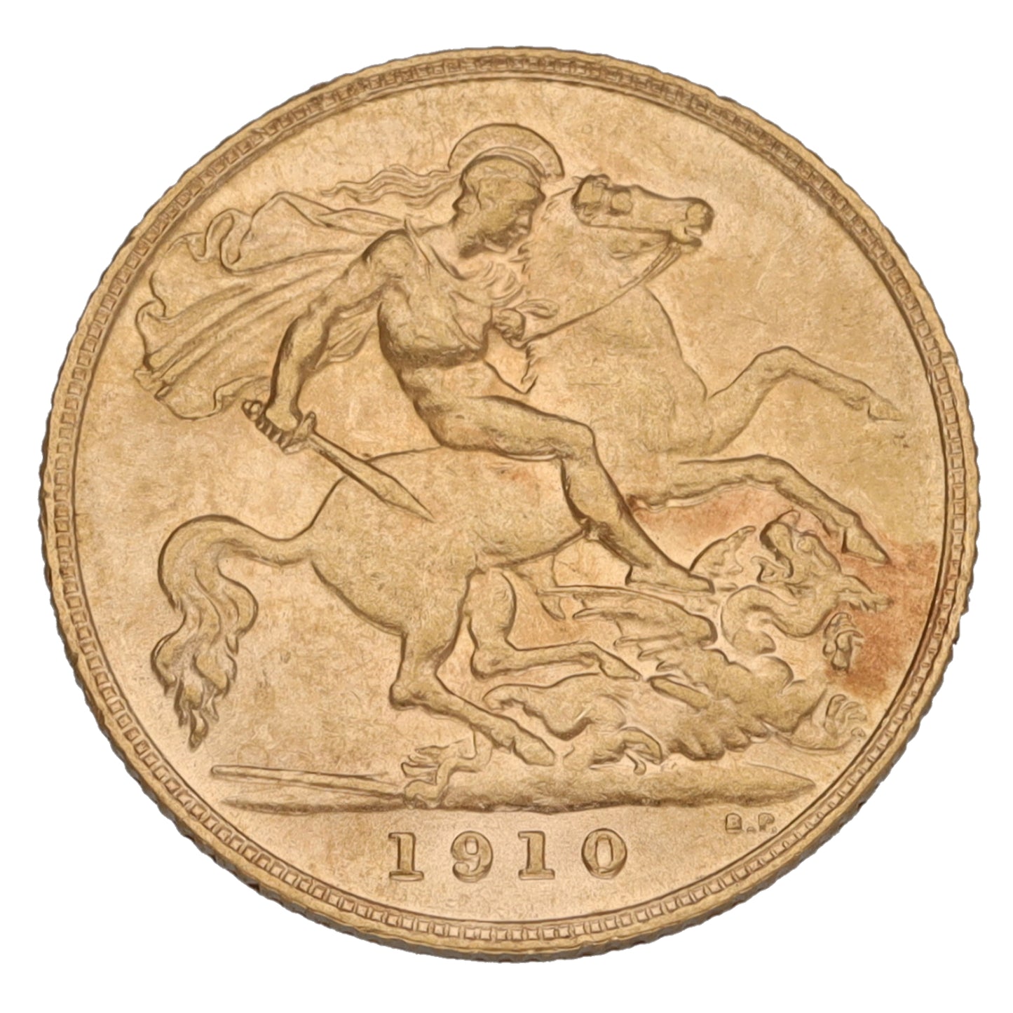 22ct Gold King Edward VII Half Sovereign Coin 1910