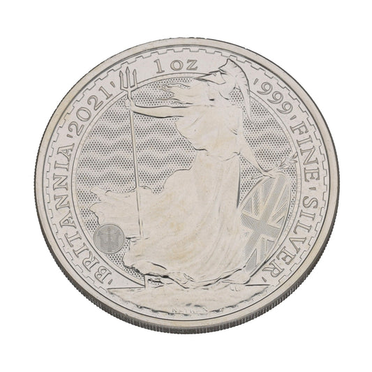 Fine Silver Queen Elizabeth II 1 OZ Britannia Coin 2021