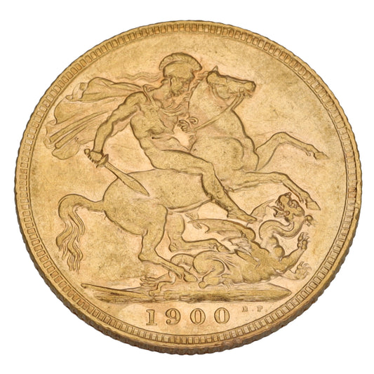 22ct Gold Queen Victoria Full Sovereign Coin 1900