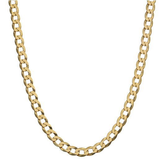 9ct Gold Curb Chain 20"