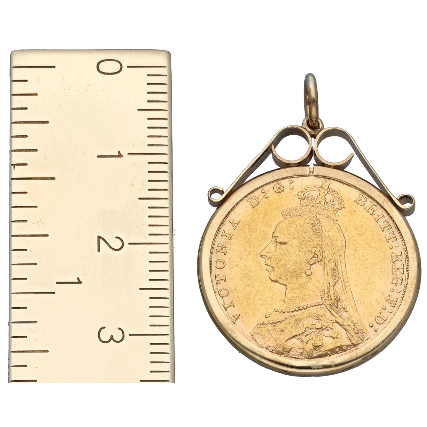 9ct Gold Full Sovereign Coin Pendant