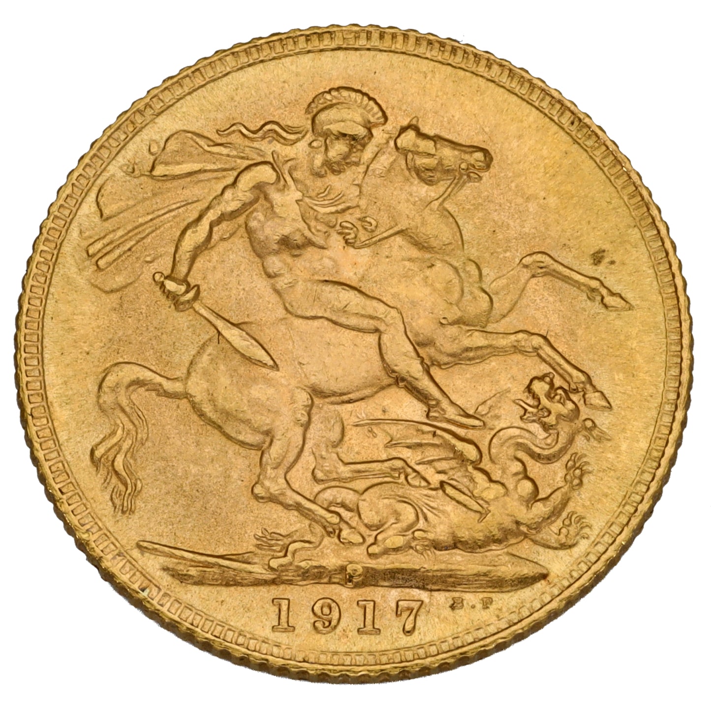 22ct Gold King George V Full Sovereign Coin 1917