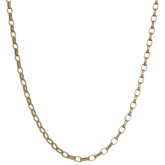 9ct Gold Belcher Chain 18"