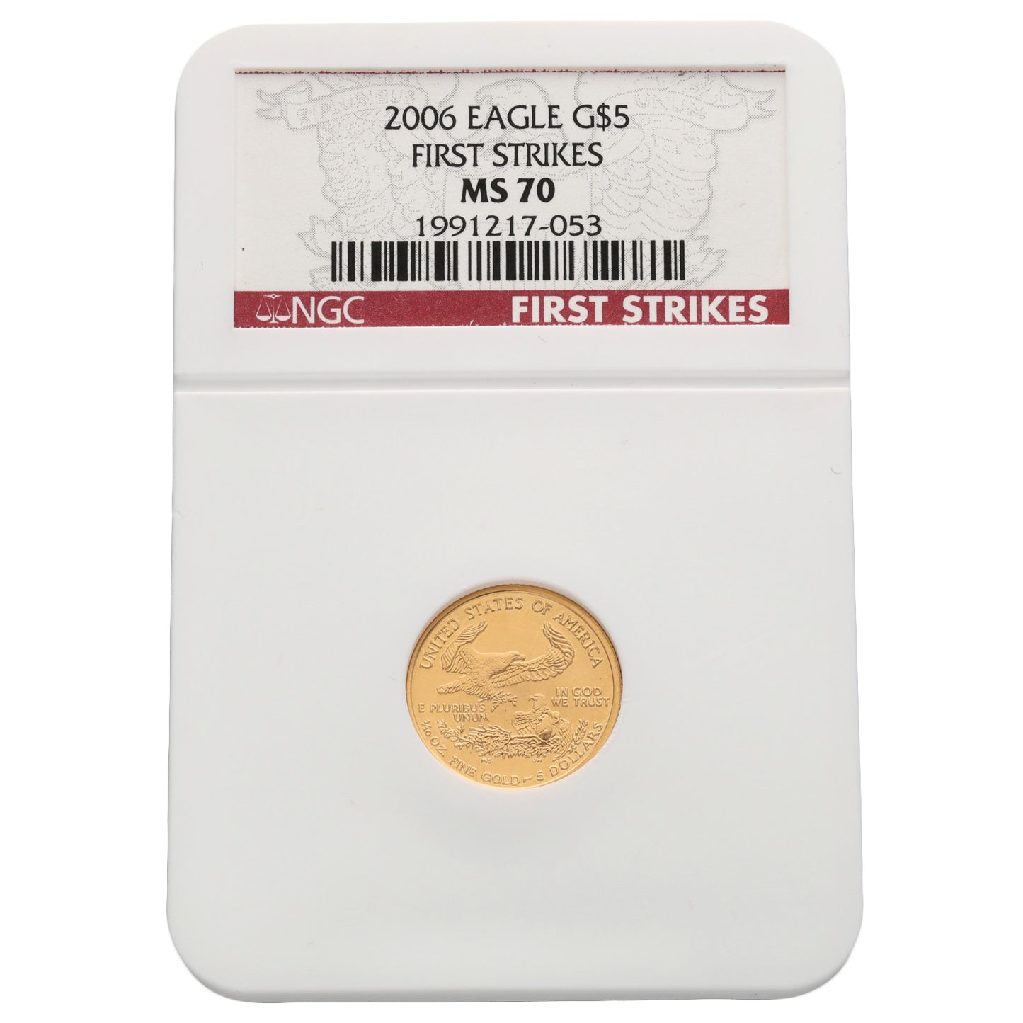 22ct Gold USA Eagle 1/10 OZ Coin 2006