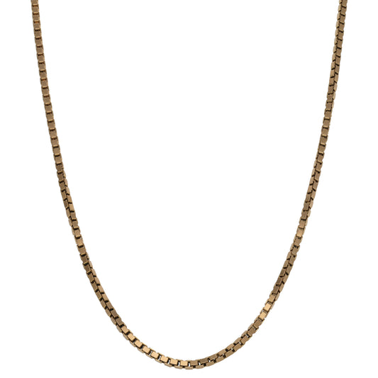 9ct Gold Box Chain 18"