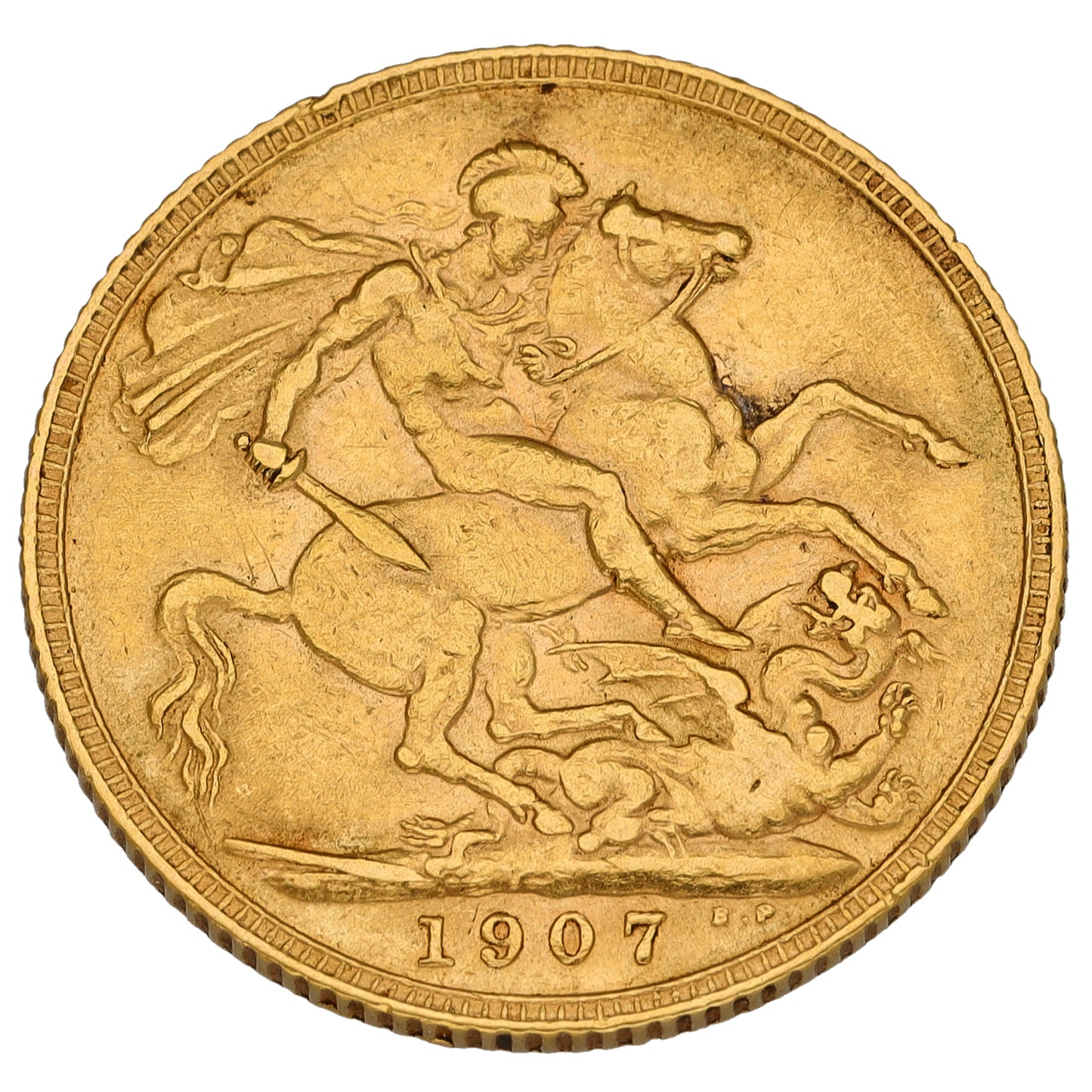 22ct Gold King Edward VII Full Sovereign Coin 1907
