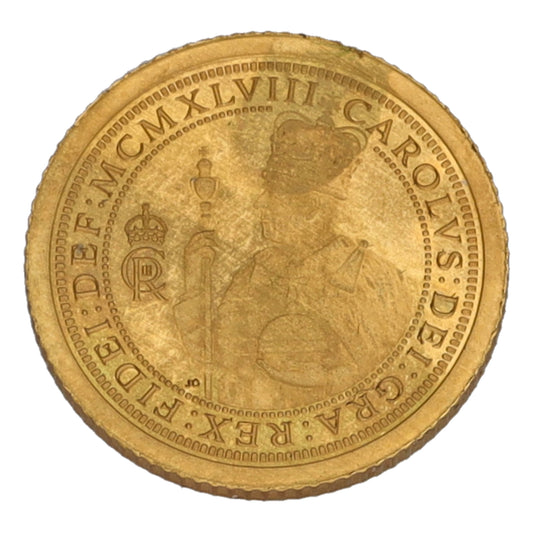 22ct Gold King Charles III Eighth Sovereign Coin 2024
