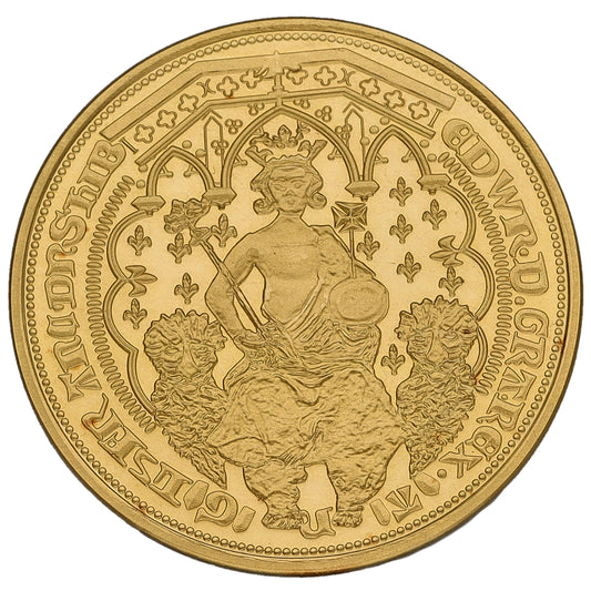 22ct Gold Restrike Of Edward III Double Leopard Coin