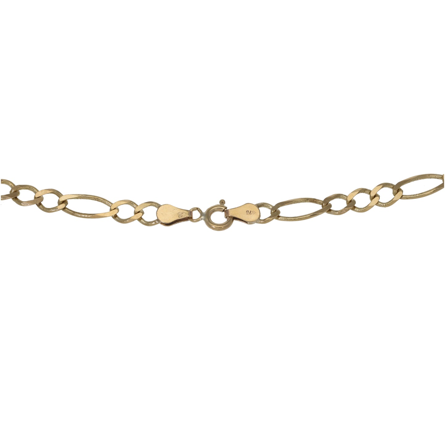 9ct Gold Figaro Chain 18"