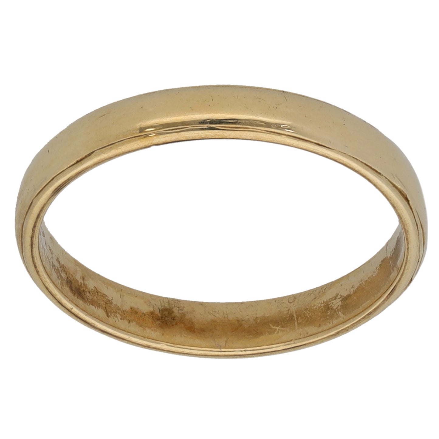 9ct Gold Plain Wedding Ring Size M