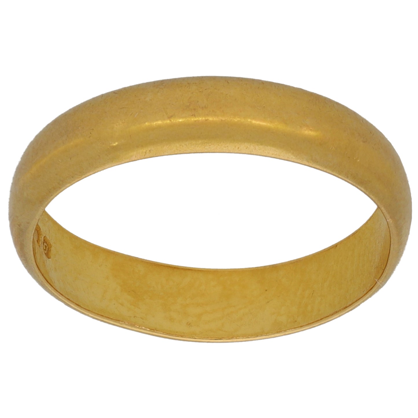 22ct Gold Plain Wedding Ring Size L