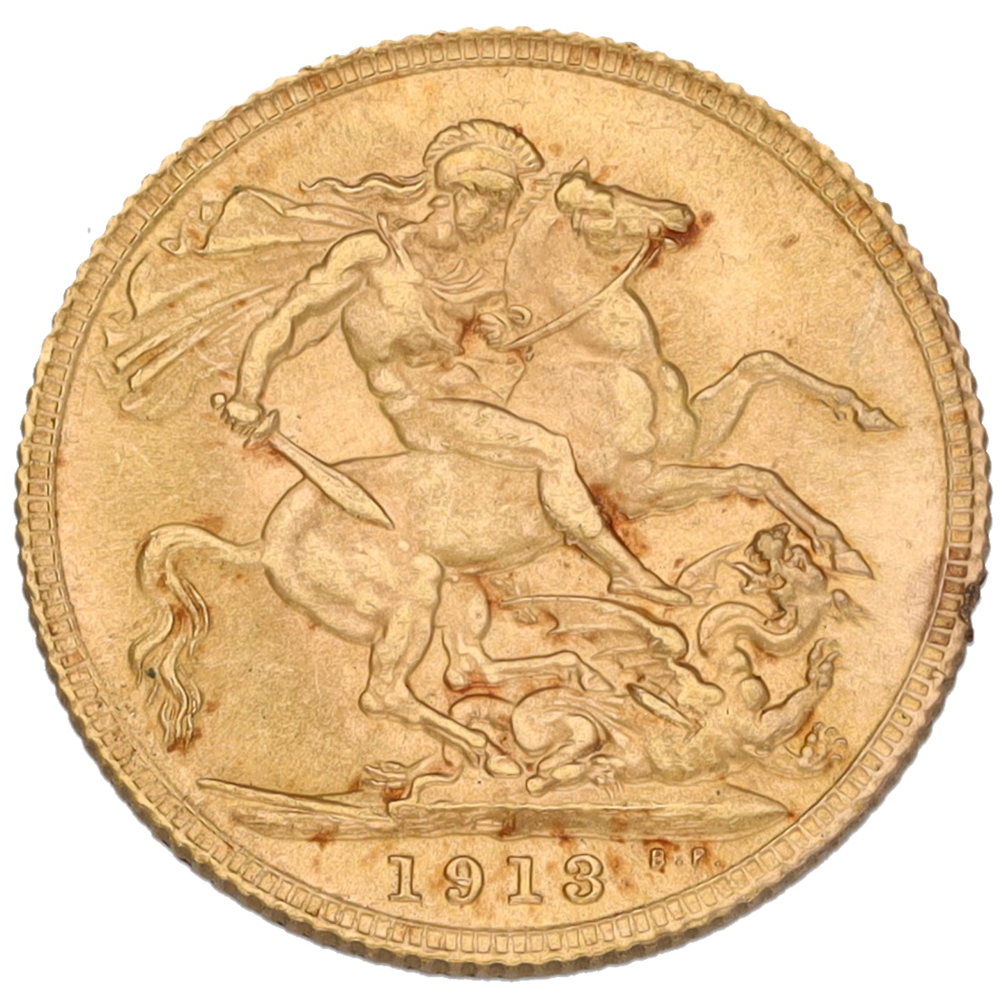 22ct Gold King George V Full Sovereign Coin 1913