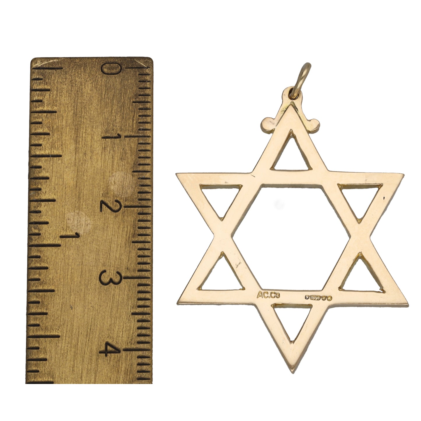 9ct Gold Star of David Pendant