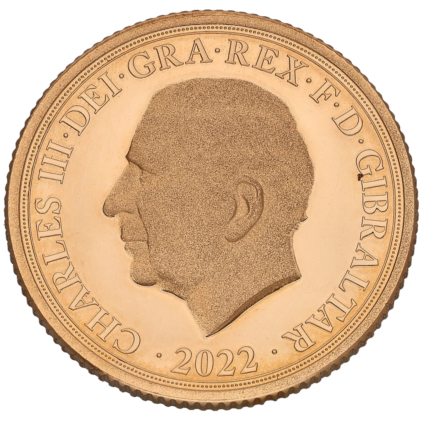 22ct Gold King Charles Full Sovereign Coin 2022