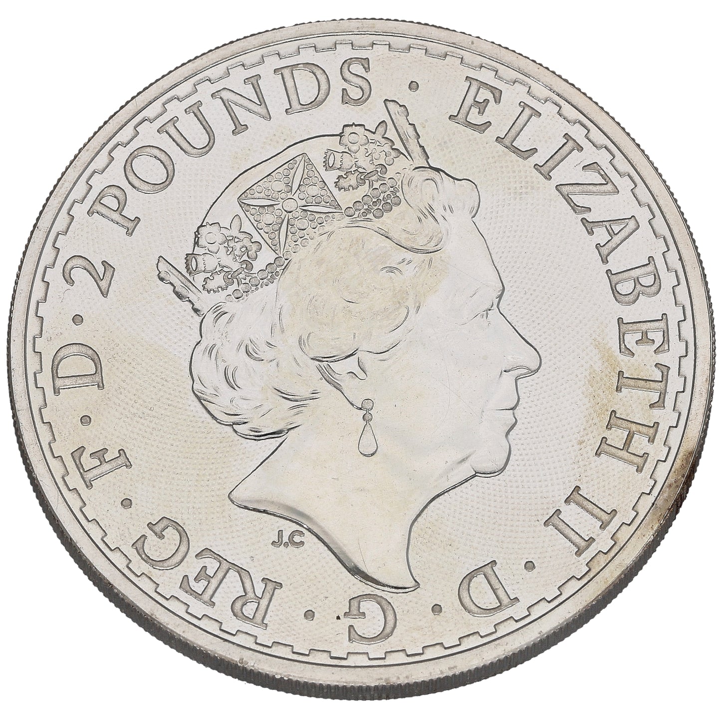 Fine Silver Queen Elizabeth II 1 OZ Britannia Coin 2021