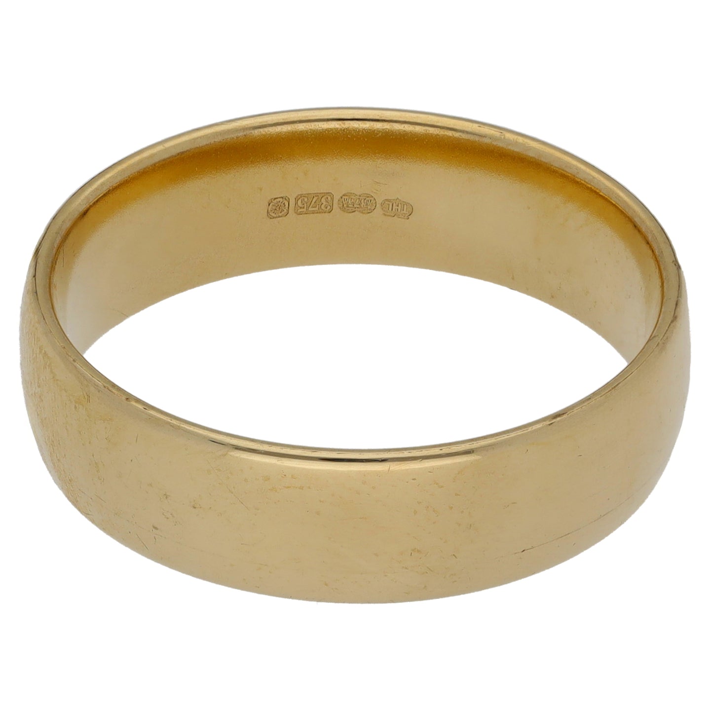 9ct Gold Plain Wedding Ring Size U
