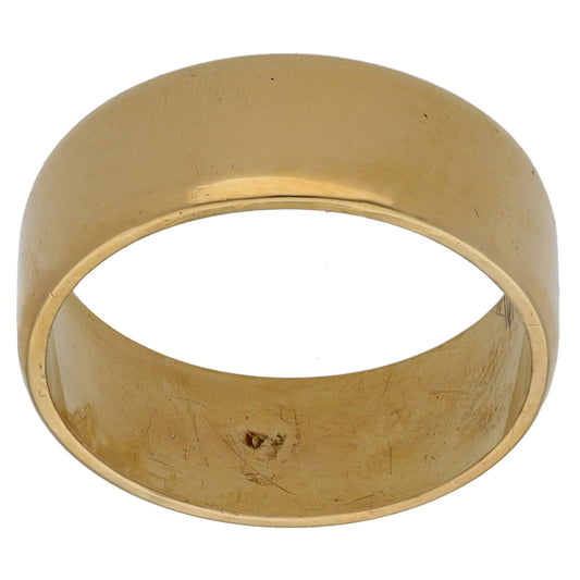 9ct Gold Plain Wedding Ring Size W