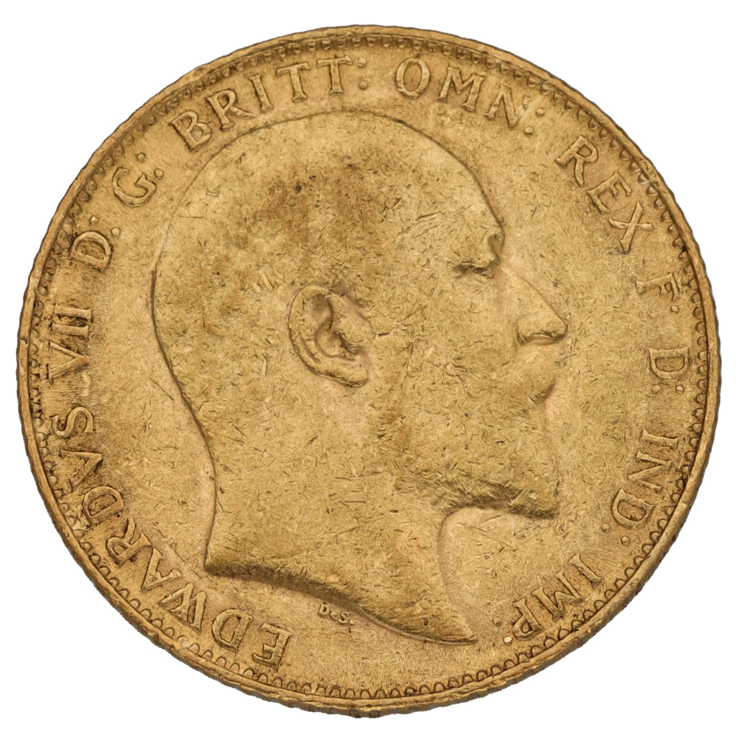 22ct Gold King Edward VII Full Sovereign Coin 1908
