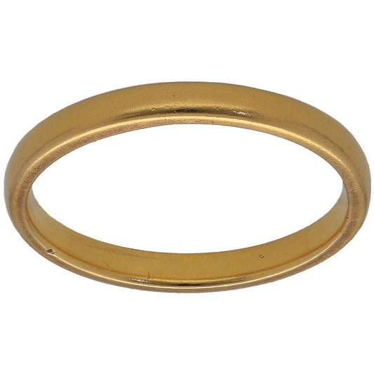 22ct Gold Plain Wedding Ring Size N