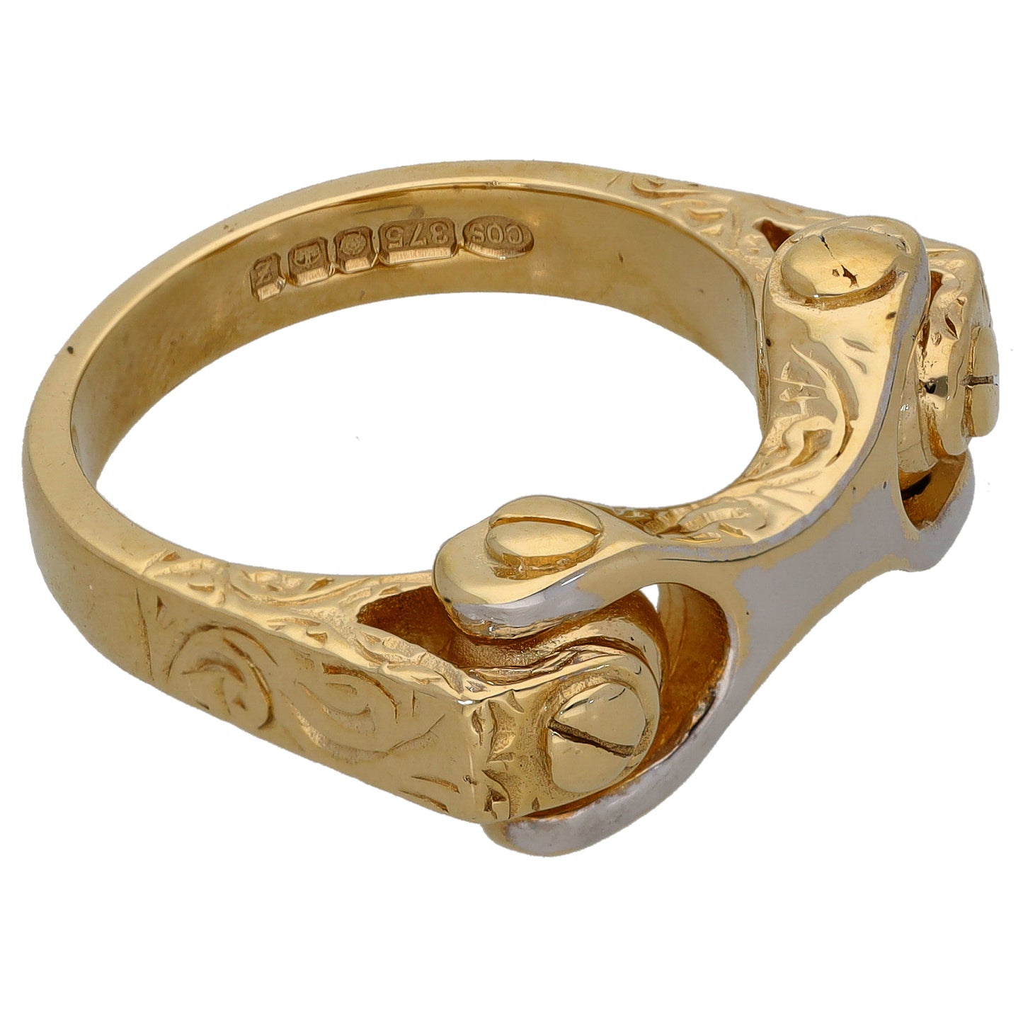 9ct Bicolour Gold Alternative Ring Size Q