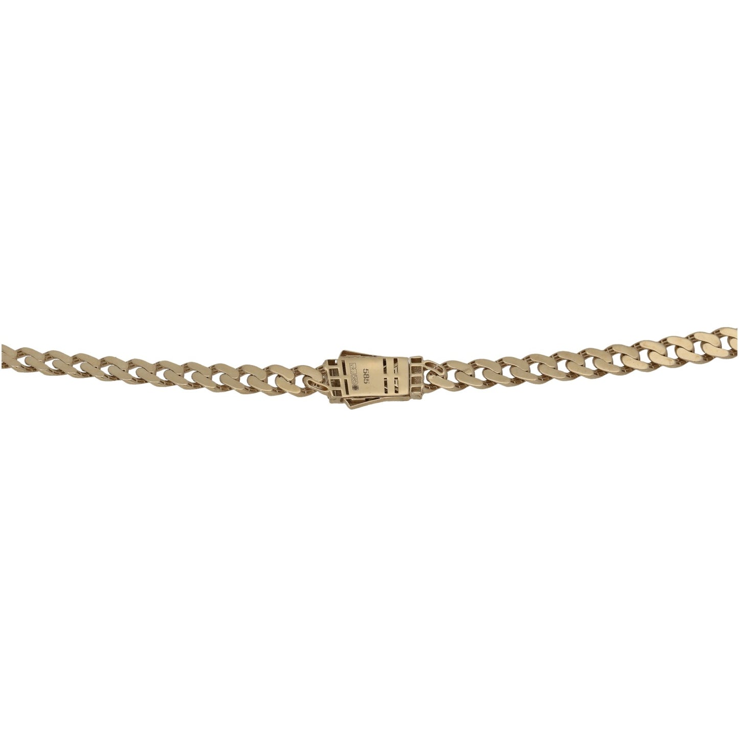 New 14ct Gold Diamond Cut Cuban Chain 20"