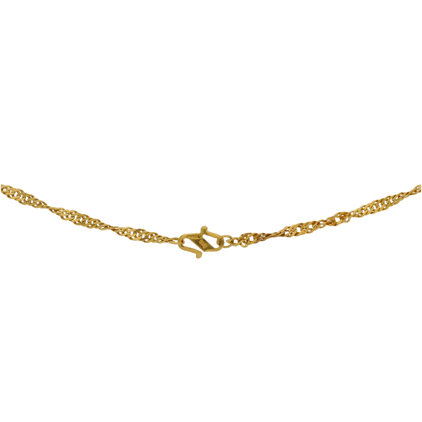 22ct Gold Double Curb Chain 20"