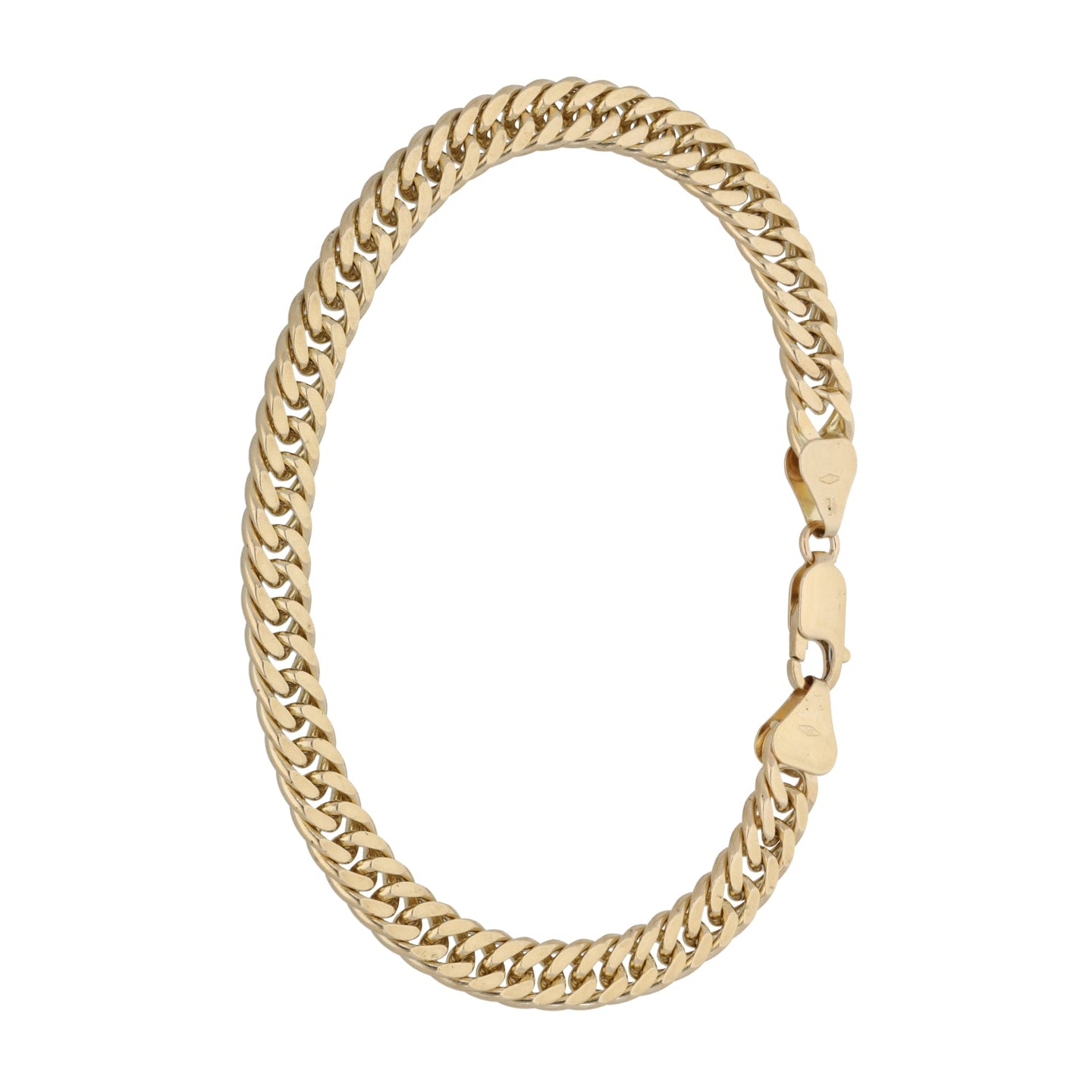 9ct Gold Double Curb Bracelet