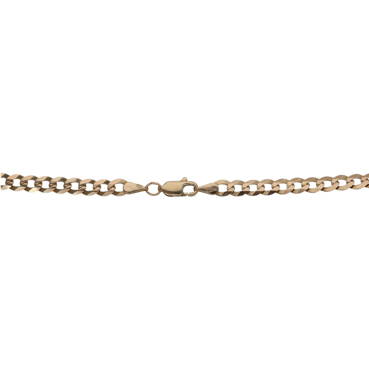9ct Gold Curb Chain 18"