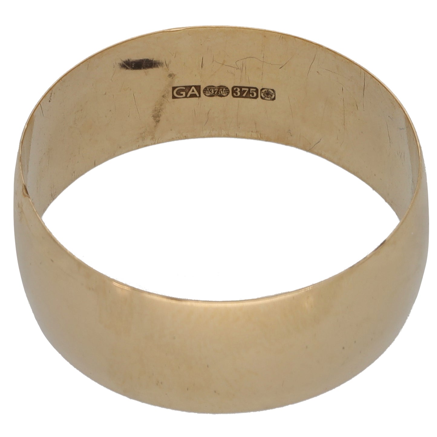 9ct Gold Plain Wedding Ring Size T