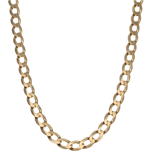 9ct Gold Curb Chain 20"