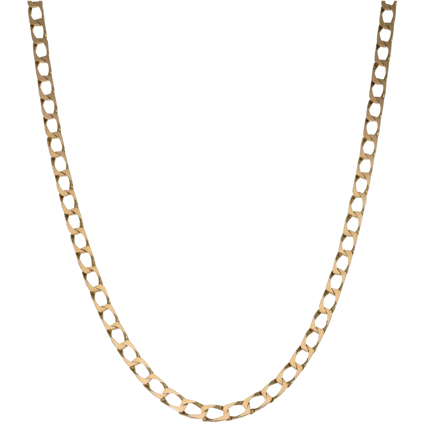 9ct Gold Curb Chain 20"