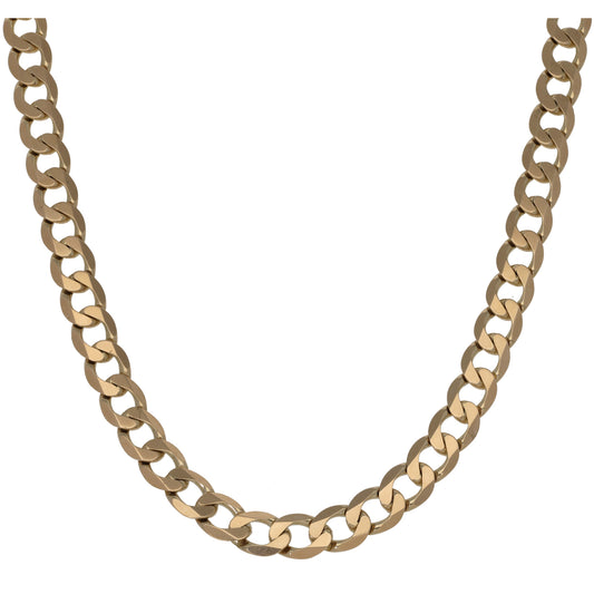 9ct Gold Curb Chain 20"