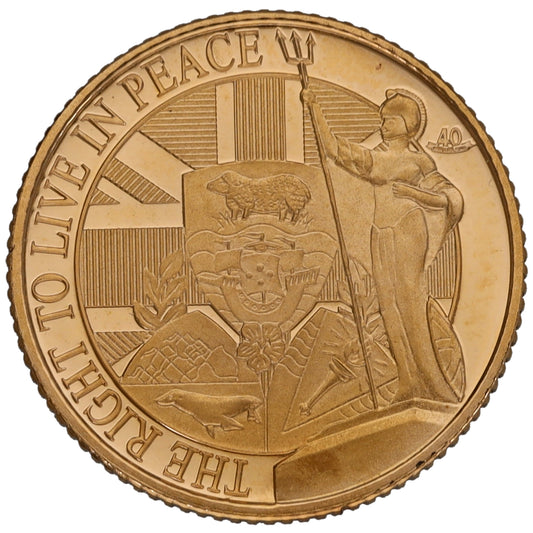 22ct Gold The Right To Live In Peace Half Sovereign Coin 2022
