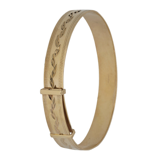 9ct Gold Expanding Bangle