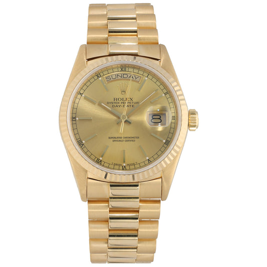 Rolex Day-Date 18038 36mm Gold Watch