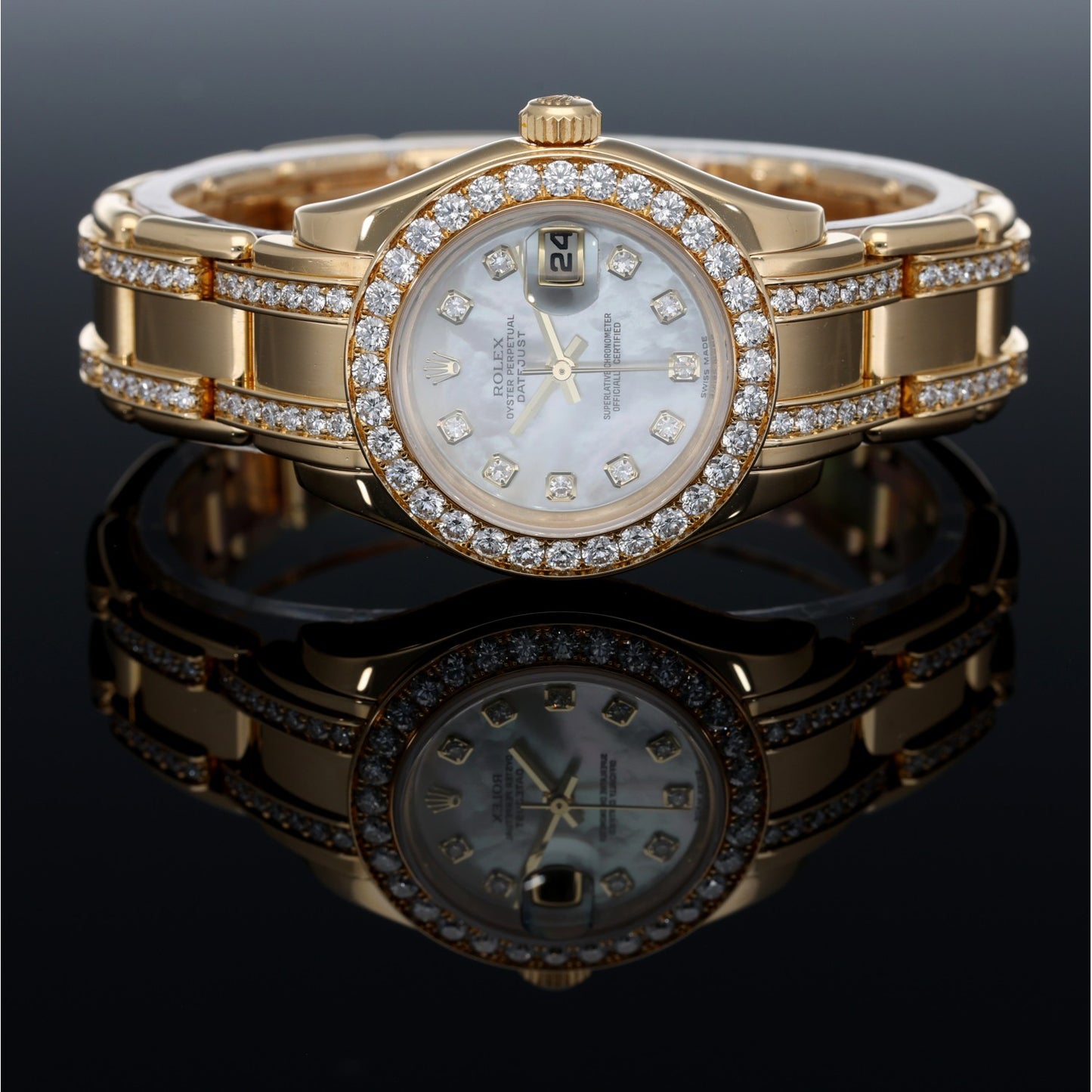 Rolex Pearlmaster 80298 29mm Gold Watch