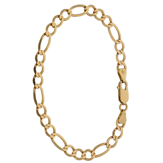 9ct Gold Figaro Bracelet