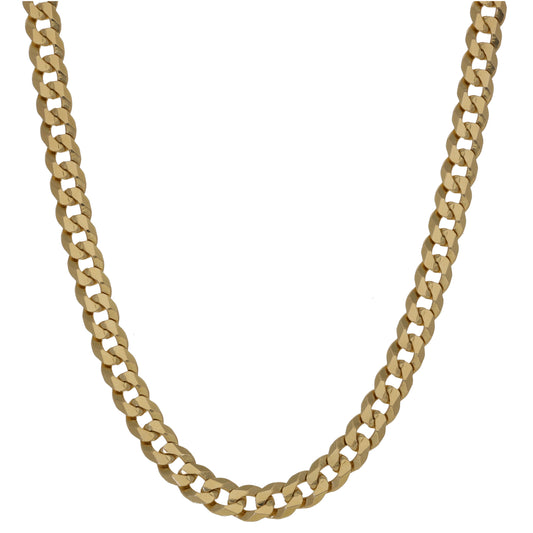9ct Gold Curb Chain 20"