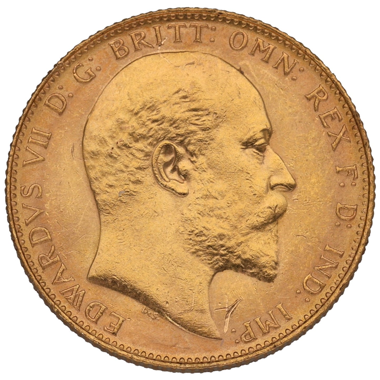 22ct Gold King Edward VII Full Sovereign Coin 1908